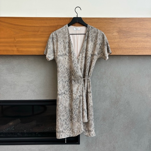 Aritzia Babaton Snake print wrap dress, Size XS - Picture 4 of 13